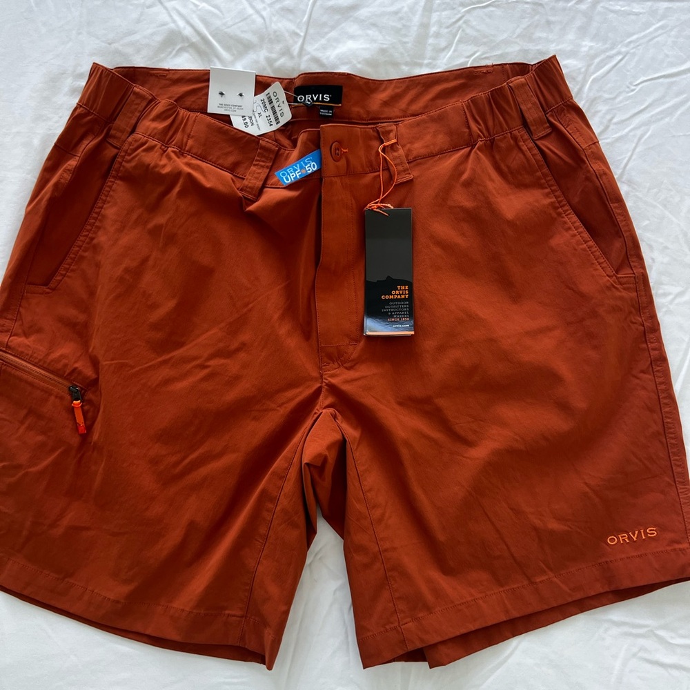 Orvis Men's Rust Athletic Shorts